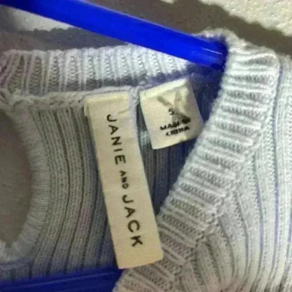 Janie and Jack Girls light blue Sweater - size 5 - Picture 4 of 4